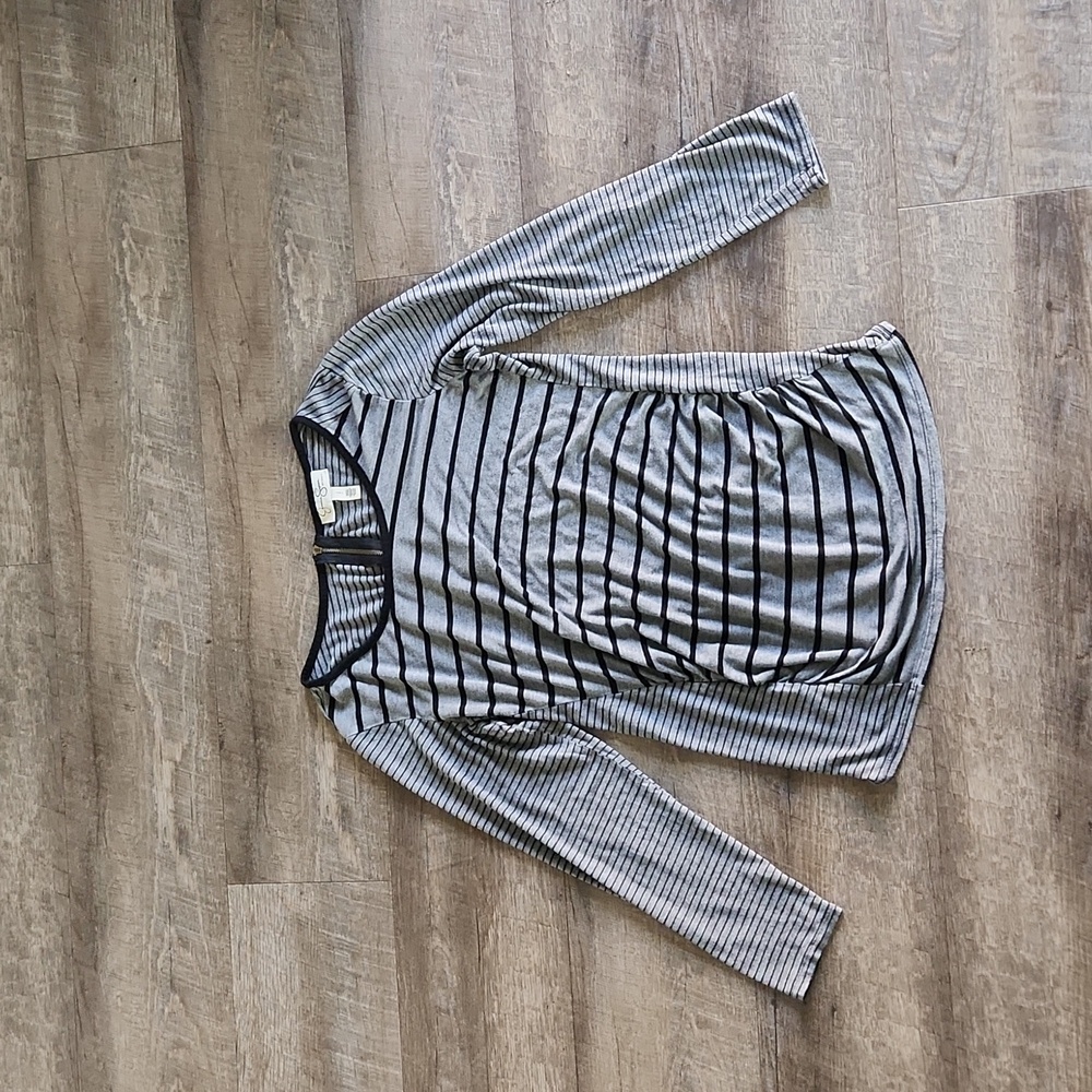 Stripe maternity shirt
